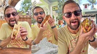 Celebrating National Hot Dog Day At Disney World With A Hot Dog Expert! | Trying 8 Hot Dogs &amp; Review