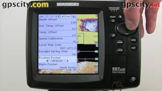 Changing the Position Format on a Humminbird 597ci HD