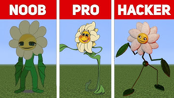 Pixel Art (NOOB vs PRO vs HACKER) Daisy | Poppy Playtime chapter 2 in Minecraft