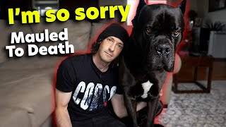 Cane Corso MAULS TO DEATH Little Boy
