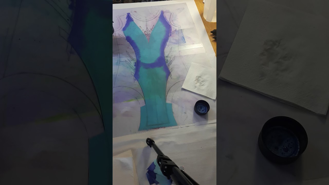 Пошив гинастического купальника. Тонировка бифлекса.