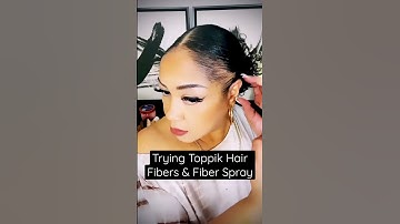 Thumbnail of Trying Toppik Hair Fiber Spray #toppik #tractionalopecia #noedges #hairloss