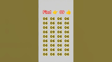 Find 09 odd number #quiztime #shorts #youtubeshorts