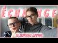 ON ÉCHANGE DE MORNING ROUTINE AVEC MON FRÈRE