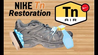 Nike Air TN triple black shoe cleaning / restoration!