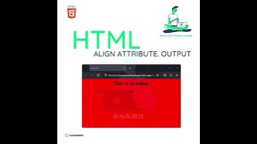 Learn HTML Align Attribute || #HTML Align Attrubute