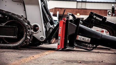 Bobcat Bob-Dock Connects Attachments from the Comfort of the Cab