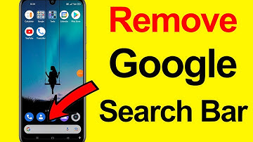 How to Remove Google Search Bar from Bottom of Screen? (Android)
