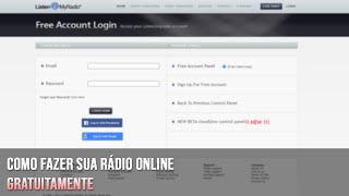 Como fazer sua rádio online (SamBroadcaster) (Listen2MyRadio) screenshot 3