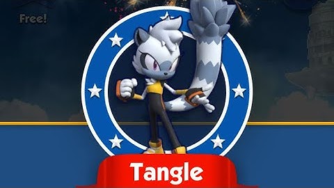 Tangle the Lemur unlocked + gameplay Sonic Dash