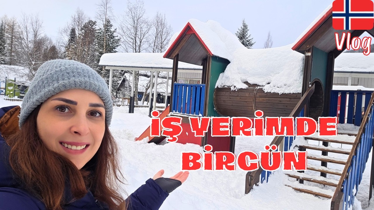 NORVEÇ KREŞLERİ - İŞ YERİNDE BİR GÜNÜM KREŞTE NELER YAPIYORUZ?#norway #vlog 