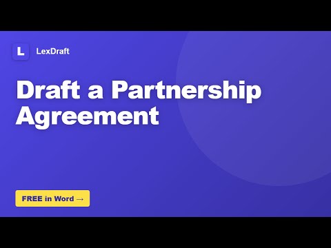 How to Draft a Partnership Agreement