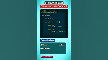 Switch-case Code Quiz ‼️#34 🧠🤔| Guess the Output  #coding #codinginterview #cpp #problemsolving #cs
