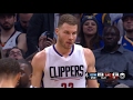 Blake Griffin Mega Hummer Dunk!  across Andre Igoudala | LA Clippers vs Golden State Warriors