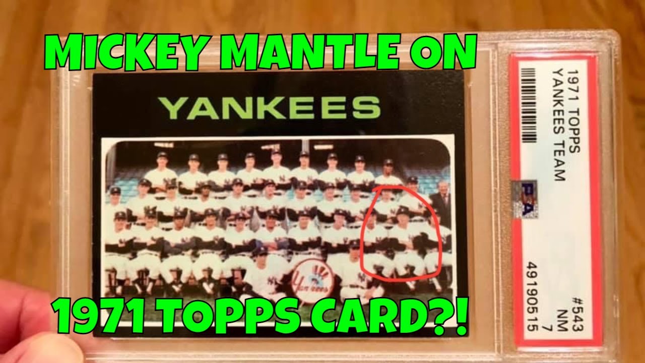 Little-known Mickey Mantle 1971 Topps baseball card??