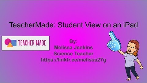 TeacherMade: Student View on an iPad