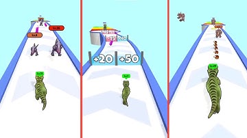 Dino Thrash 3D 🦕 all levels gameplay android , ios