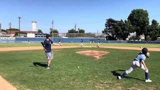 Fly ball in the gap drill for Little League