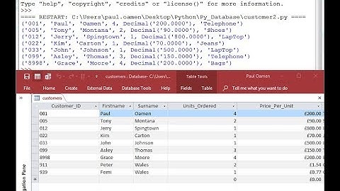 How to Connect Python to MS Access Database using pyodbc