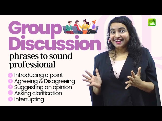 Group Discussion Tips - English Phrases To Sound Professional! Master Group Discussion Techniques class=