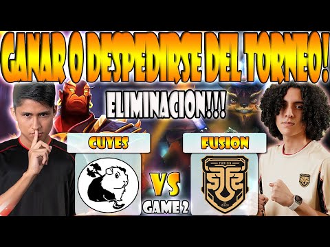 CUYES VS FUSION BO3[GAME 2]ELIMINACION-ALONE, WITS VS SLATEMS - ELITE LEAGUE SEASON 2 SA - DOTA 2