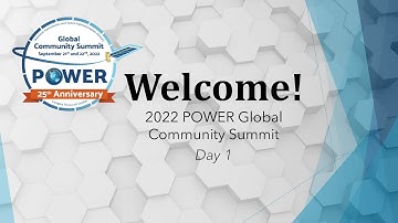 2022 POWER GloCo Day 1: Introduction to the POWER User Lightning Talks
