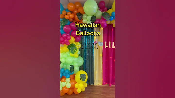 Hawaiian Balloons #shorts #balloons #balloon #howto #partydecorations #lorenaballoons #diy
