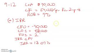 CFIN6 Problem 9 12