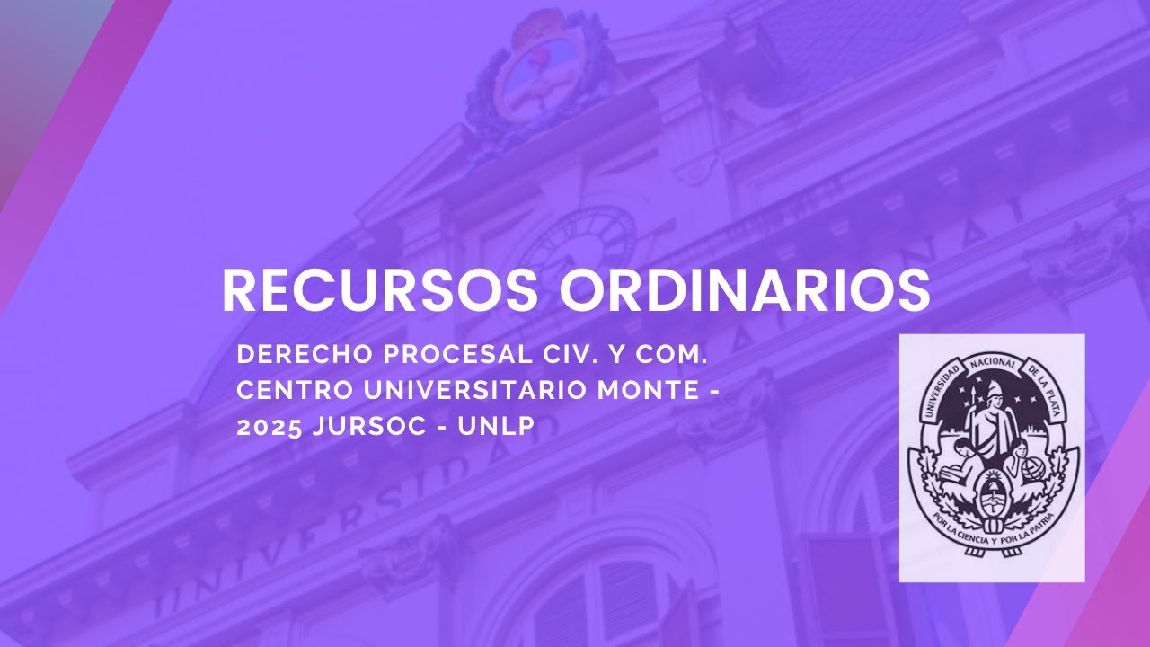 Recursos Ordinarios