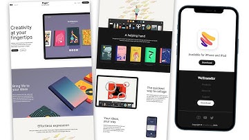 A Responsive easy landing website / Design Using HTML | CSS | JS (Адаптивная верстка легкого сайта)