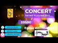 Annonce Concert WAOUH et SHALOM du 15 octobre 2022