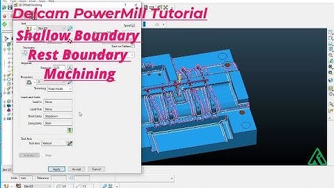 Roughing to Finishing program in powermiil | shallow boundary | rest boundary |