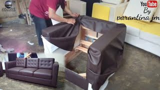 cara membuat sofa model 311 || cara pasang kain sofa