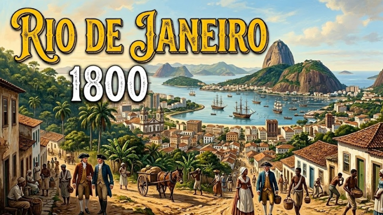 Como Era Viver no RIO DE JANEIRO  em 1800 (RECONSTRUÇÃO POR IA)