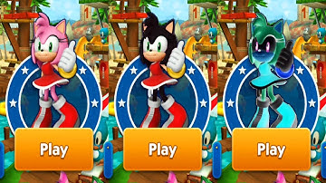 SONIC DASH - AMY vs BLACK AMY vs GHOST AMY - SCARY GAMEPLAY