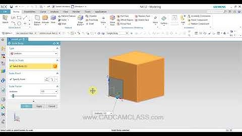 NX   SCALE BODY COMMAND IN NX