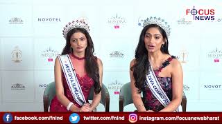 MISS DIVA COSMO 2025 AVANI KAKEKOCHHI &amp; MISS DIVA SUPRANATIONAL 2025 AVNI GUPTA INTERACTION