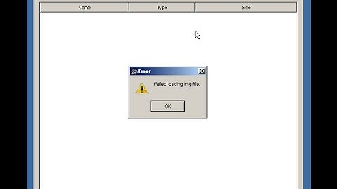 how to fix alcis img editor failed to load img file