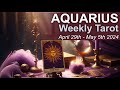 AQUARIUS WEEKLY TAROT READING "A MAJOR DECISION, HEALING & A GIANT LEAP" April 29th - May 5th 2024