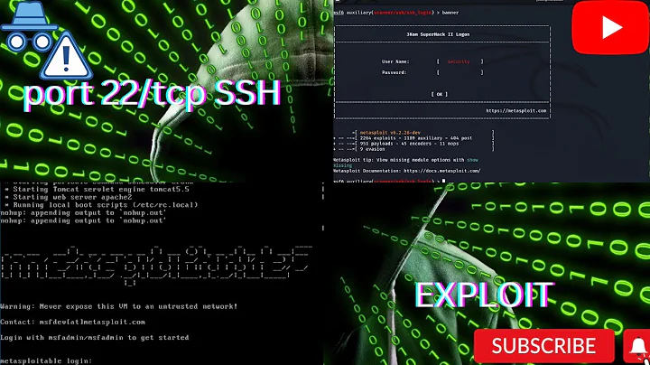 How to Exploit SSH Port 22: Kali Linux - Metasploitable2 - V-2