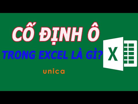 Video: Cách Cố định Một ô Trong Công Thức Trong Excel