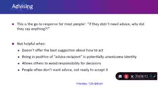 Interplay Chapter 7 Part 4 section 2 Types of Listening Responses