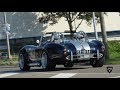 Shelby Cobra (427)'s in ACTION at Car Events! Accelerations & Exhaust SOUNDS!