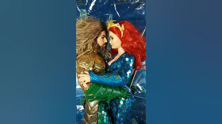 Mera and Aquaman dolls by Marcus Baby