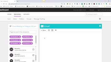Sending Messages with Blackboard