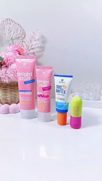 one brand tutorial make up with Emina Cosmetics #eminacosmetics #facewash #moisturizer #sunscreen