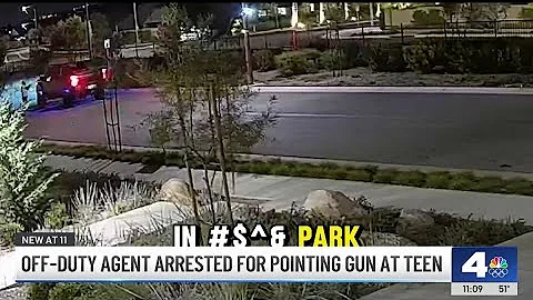 Off-duty agent arrested after pointing gun at 17-year-old