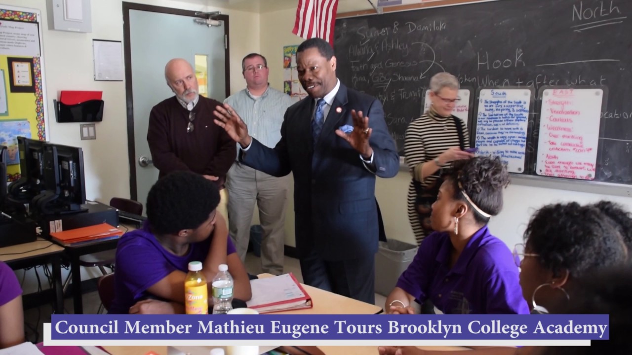 Brooklyn College Academy Council Member Mathieu Eugene YouTube