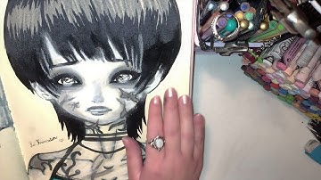 Drawing 280 Rei Kurosawa From Fatal Frame III Tormented #Game #SoftPastels #Horror #Portrait