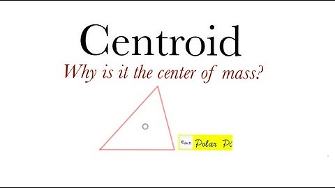 Centroid of a Triangle - Why is it the center of Gravity and more...